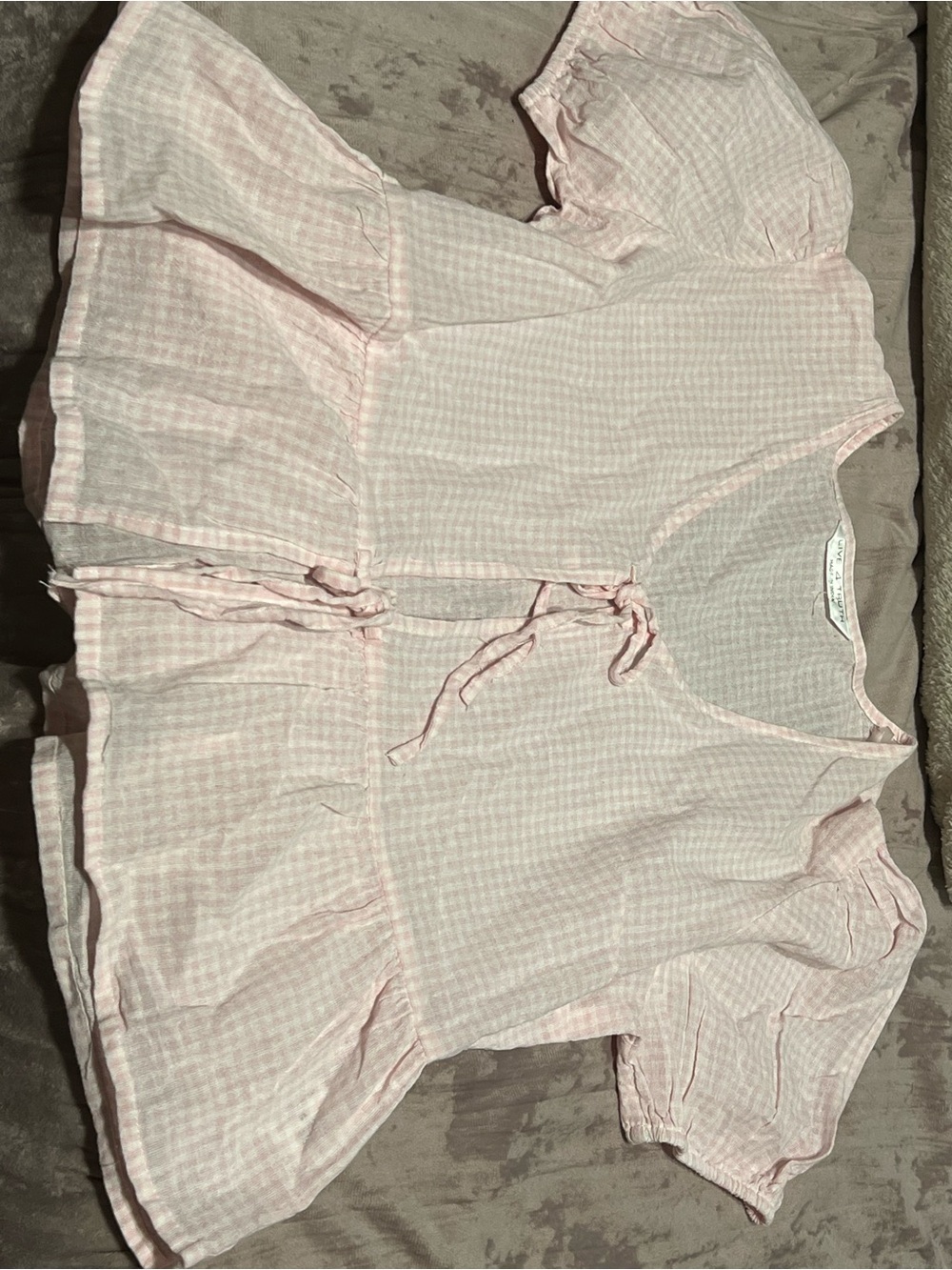 Light Pink Women's Peplum Lounge Top